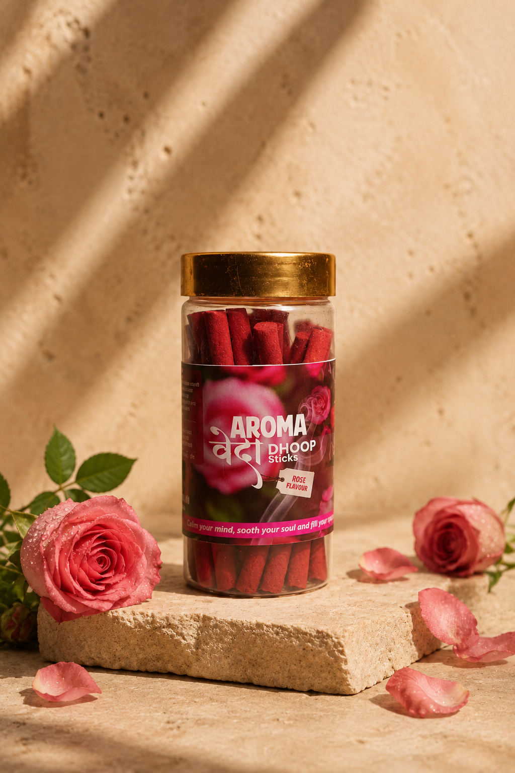 Aroma Veda Dhoop Batti - Rose